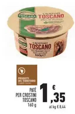 Conad City Patè per crostini Toscano offerta