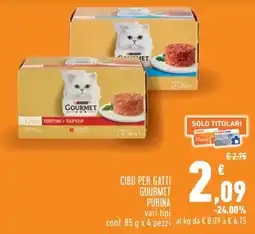 Conad City Cibo per gatti Gourmet Purina offerta