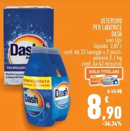 Conad City Detersivo per lavatrice Dash offerta
