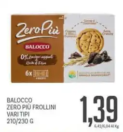 Supermercati Piccolo Balocco zero più frollini offerta