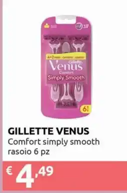 Smoll Gillette Venus Comfort simply smooth offerta