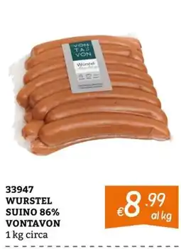 Zona Wurstel suino 86% vontavon offerta