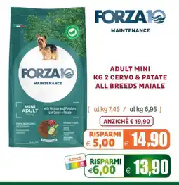 Elite Pet Forza10 Maintenance Adult Mini offerta