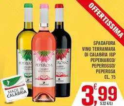 Conté Supermercati Spadafora vino terramara di calabria igp offerta