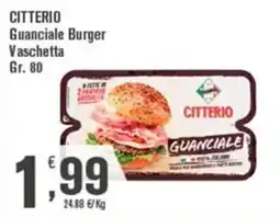 Conté Supermercati Citterio Guanciale Burger offerta