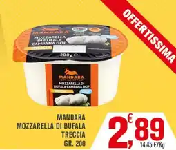 Conté Supermercati Mandara Mozzarella di Bufala Treccia offerta