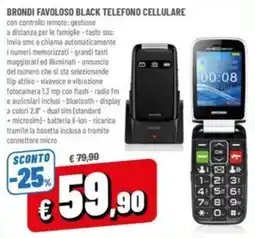 A&O Brondi Favoloso Black telefono cellulare offerta