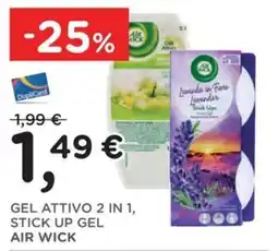 Orvea Gel attivo 2 in 1, stick up gel air wick offerta