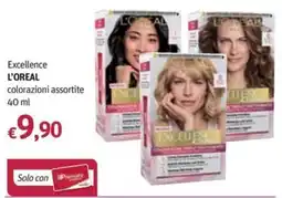 Futura Supermercati L'OREAL Excellence colorazioni assortite offerta