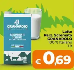 Ipercoop Radenza Latte Parz. Scremato Granarolo offerta
