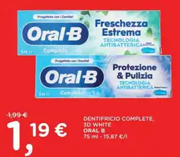 Orvea Dentifricio Complete, 3D White Oral B offerta