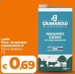Ipercoop Radenza Latte Parz. Scremato Granarolo offerta