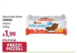 Futura Supermercati Fetta al latte Kinder classica offerta