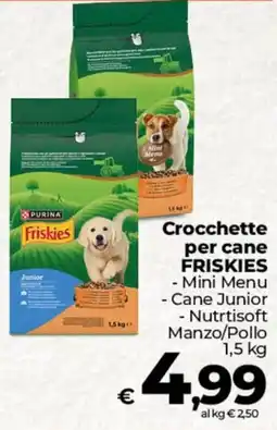 Ipercoop Radenza Crocchette per cane Friskies offerta