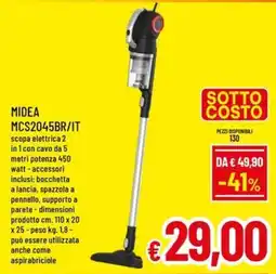 Famila Market Midea scopa elettrica 2 in 1 offerta