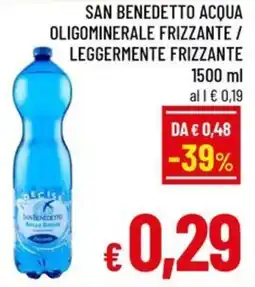 Famila Market San Benedetto acqua oligominerale frizzante offerta