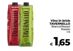 Ipercoop Radenza Vino in brick Tavernello offerta