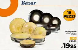 Ipercoop Radenza Servizio piatti giallo/marrone offerta