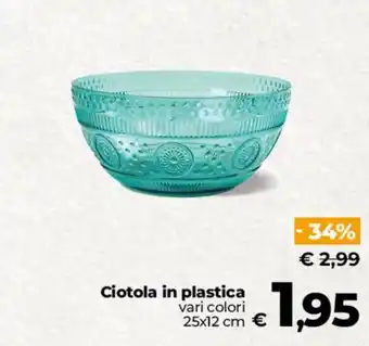 Ciotola in plastica