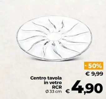 Centro tavola in vetro RCR