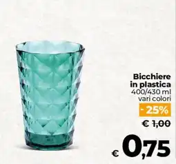 Ipercoop Radenza Bicchiere in plastica offerta