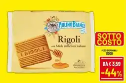 A&O Mulino Bianco Rigoli con Miele millefiori italiano offerta