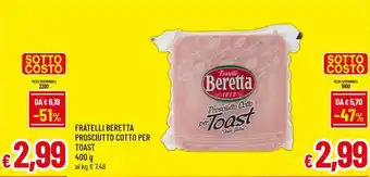 Fratelli Beretta Prosciutto Cotto per Toast