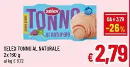 Famila Market Selex tonno al naturale offerta