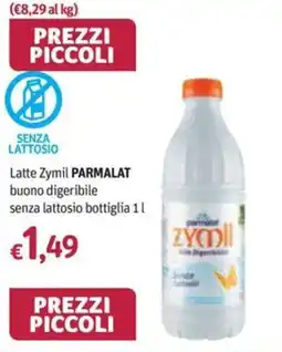 Futura Supermercati Latte Zymil Parmalat offerta
