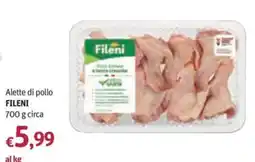 Futura Supermercati Alette di pollo Fileni offerta