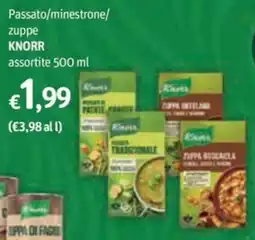 Futura Supermercati Passato/minestrone/zuppe Knorr assortite offerta
