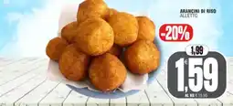 Vicino a te supermercati Arancini di riso Alletto offerta