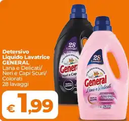 Ipercoop Radenza Detersivo Liquido Lavatrice General Lana e Delicati offerta