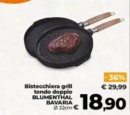 Ipercoop Radenza Bistecchiera grill tondo doppio Blumenthal Bavaria offerta