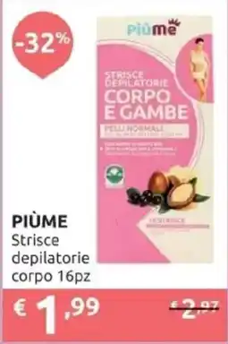 PiùMe Piùme Strisce depilatorie corpo offerta