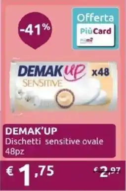 PiùMe Demak'up dischetti sensitive ovale offerta