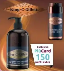 PiùMe King C Gillette detergente per barba viso e capelli offerta