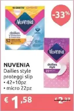 PiùMe Nuvenia Dailies style proteggi slip offerta