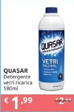 PiùMe Quasar Detergente vetri ricarica offerta