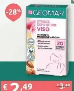 PiùMe Strisce depilatorie viso Geomar offerta