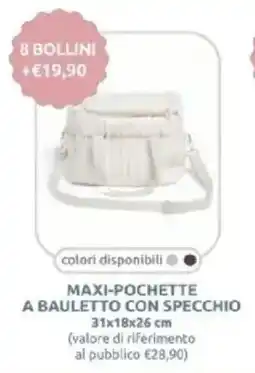 PiùMe Maxi-pochette a bauletto con specchio offerta