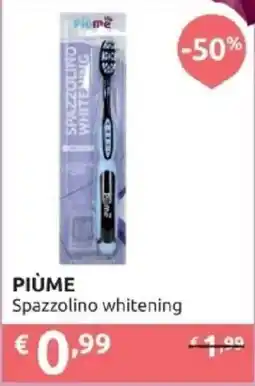 PiùMe Piùme spazzolino whitening offerta