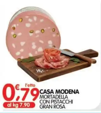 Mortadella con pistacchi gran rosa