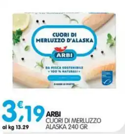 Le Delizie del Sud Cuori di merluzzo Alaska Arbi offerta