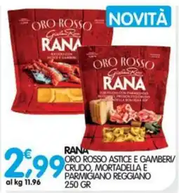 Le Delizie del Sud Rana Oro Rosso Astice e Gamberi offerta
