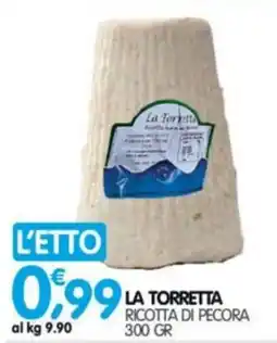 Le Delizie del Sud La Torretta Ricotta di Pecora offerta