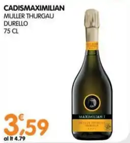 Le Delizie del Sud Cadismaximilian Muller Thurgau Durello offerta