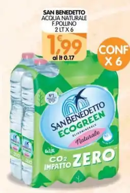 Le Delizie del Sud San Benedetto Acqua Naturale Ecogreen offerta