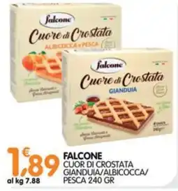 Le Delizie del Sud Falcone Cuor di Crostata Gianduia/Albicocca/Pesca offerta