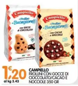 Le Delizie del Sud Campiello Frollini con Gocce di Cioccolato/Cacao e Nocciole offerta